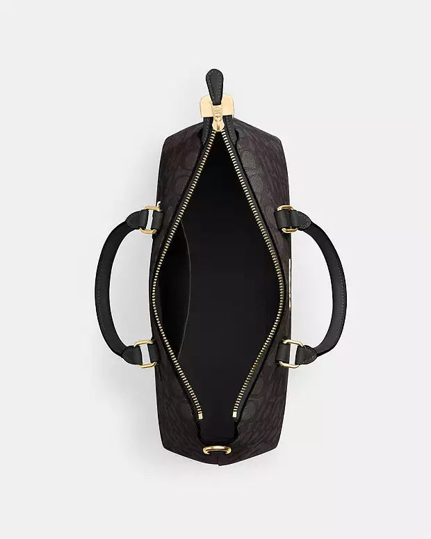 Coach Satchel con diseño de logotipo