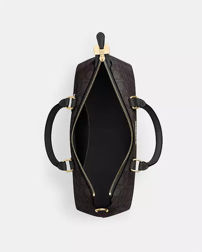 Coach Satchel con diseño de logotipo