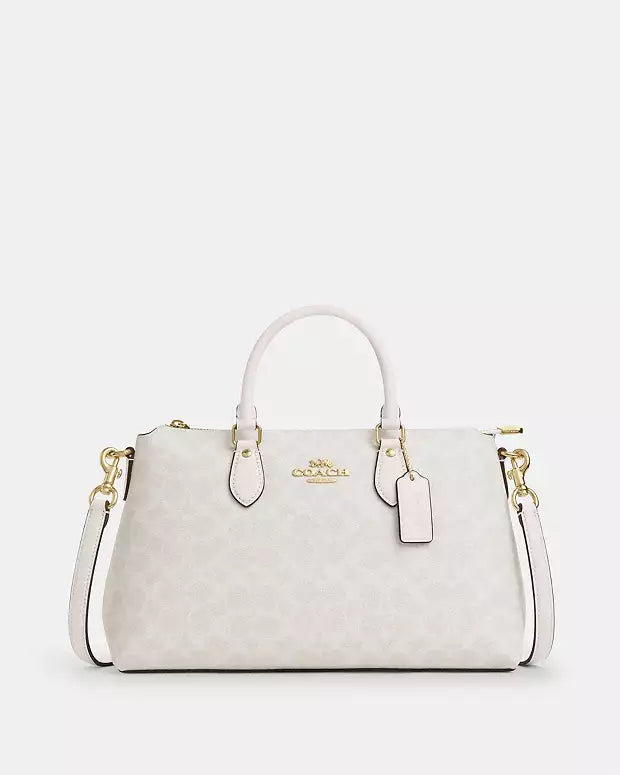 Coach Satchel con diseño de logotipo