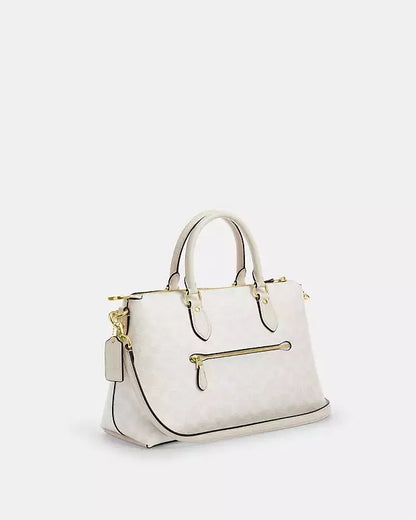 Coach Satchel con diseño de logotipo