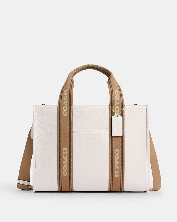Bolsa de mano grande Coach con etiqueta Coach