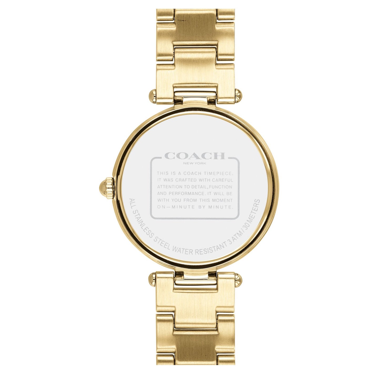 Coach Relojo Dorado Detalles