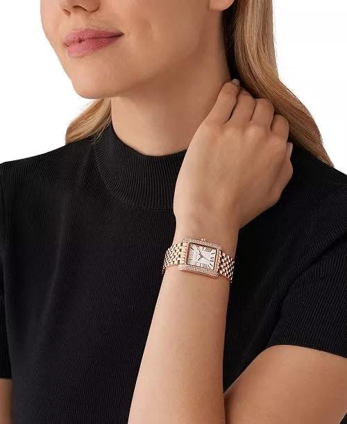 Reloj Michael Kors Emery rosa dorado