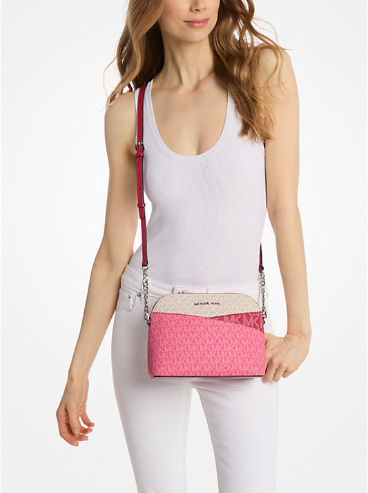 Bolso Cruzado Mediano con Logo y Diseño en Bloques de Color
