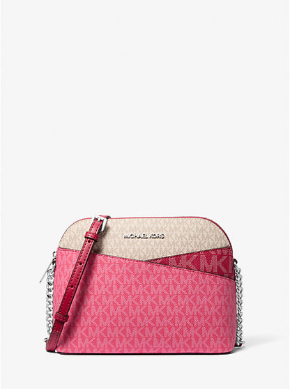 Bolso Cruzado Mediano con Logo y Diseño en Bloques de Color