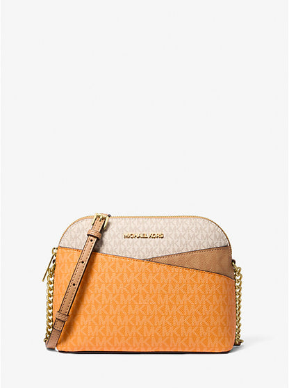 Bolso Cruzado Mediano con Logo y Diseño en Bloques de Color